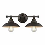 Ciata Lighting Iron Hill Two-light Indoor Wall Fixture, Oil Rubbed Bronze Finish. Fixed Price $75.44.