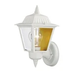 13.5 In Light White Outdoor Lantern Wall Fixture Beveled Glass Shade 5004. Fixed Price $23.99.
