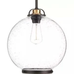 Chronicle 1-LIGHT Antique Bronze Pendant P5311-20 Seeded Glass Globe. Fixed Price $41.23.