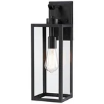 Uixe 18" Modern Black Outdoor Wall Lantern Sconce Hardwired Light Fixture. Fixed Price $27.99.