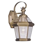 Livex Lighting 2061-01 Georgetown Antique Brass Outdoor Wall Lantern. Fixed Price $129.99.