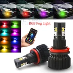 Rgb Multi Color Wireless Phone Control Led Fog Light For Honda Civic 16-19 Auror. Fixed Price $56.99.