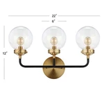 Jonathan JYL9011A Caleb 3-LIGHT 22" Brass Wall Sconce Contemporary,transiti.... Fixed Price $115.00.