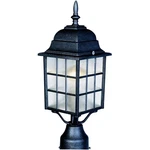 Maxim Lighting 1052BK North Church 17 Inch Black Outdoor Pole/post Mount. Fixed Price $45.90.