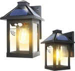 2 Pack Solar Powered Wall Lantern Lights With 3 Lighting Modes, Led Dusk To D.... Fixed Price $97.27.