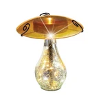 Collections Etc Led Lighted Glass Mushroom Solar Powered Garden Stake, Green. Fixed Price $22.99.