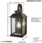 Minka Lavery Outdoor Wall Light 72591-143C Exterior Lantern Oil Bronze. Fixed Price $59.99.