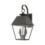 Livex Wentworth Light Outdoor Medium Wall Lantern, Charcoal/clear 27215-61. Fixed Price $499.96.
