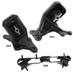 Engine Motor Mounts & Trans 3PCS Set For Jeep Wrangler 2011-2007 V6-3.8L. Fixed Price $157.00.