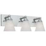 Designers Fountain 3-LIGHTS Hudson Vanity Fixture, 3-LIGHT, Chrome. Fixed Price $103.99.