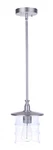 Satin Aluminum One Light Outdoor Pendant From The Canon Collection. Fixed Price $97.66.