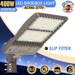 400W Led Shoebox Pole Commercial Parking Lot Street Outdoor Lighting 5000K. Fixed Price $212.24.