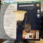 Bennington Antique Bronze Light Bath/wall Fixture #101219. Fixed Price $9.99.