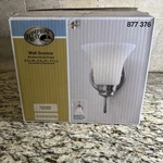 Hampton Bay Brushed Nickel Wall Sconce 877 376. Fixed Price $21.25.