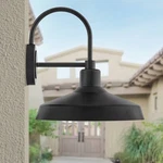 Hinkley Forge 16 1/2" High Black Outdoor Barn Wall Light. Fixed Price $349.00.