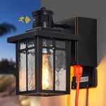 Myhaptim Porch Lights With Gfci Outlet,dusk To Dawn Motion Sensor Outdoor Lig.... Fixed Price $81.05.