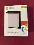 Asd Olws 23 8D12CC Bk Led Outdoor Wall Sconce Black 12W 3CCT. Fixed Price $26.00.