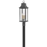 Hinkley Lighting Adair Outdoor Post Mount Lantern, Aged Zinc 2931DZ-LL. Fixed Price $529.00.