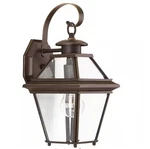 Progress Lighting BURLINGTON1-LIGHT Bronze Clear Beveled Glass Wall Lantern. Fixed Price $52.24.