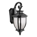 Kichler 9040BK Salisbury 1-LIGHT 19.25" Outdoor Medium Wall Black Finish. Fixed Price $294.99.