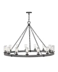 Hinkley Lighting 29209 Sawyer 15 46"W Open Air Outdoor - Aged Zinc. Fixed Price $2499.00.