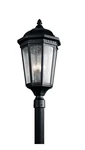 Kichler 9533BKT Courtyard 3-LIGHT Post Lantern In Textured Black. Fixed Price $115.00.