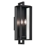 Textured Black Two Light Outdoor Wall Mount From The Kroft Collection. Fixed Price $439.99.
