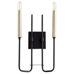 Quorum International 530-2 Hope Light 16" Tall Wall Sconce Noir / Aged Brass. Fixed Price $166.00.