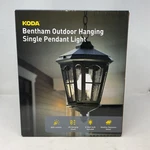 Koda Bentham 1 -light Black Textured Glass Lantern Large Outdoor Hanging. Fixed Price $74.99.