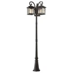 Outdoor Post Fixture Garden Porch Yard Lighting 3 Head Lamp Exterior Decor. Fixed Price $226.04.