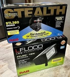 New Rab Flood Lighting FFLED18 & STL360 Stealth Sensor Bronze...msrp $421 !. Fixed Price $125.00.