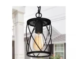 Uolfin Modern Lantern Outdoor Pendant 1-LIGHT Drum Glass Shade Set Of 2. Fixed Price $28.95.
