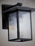 Kichler Capanna 10.25 In. 1-LIGHT Textured Black Outdoor Wall Lantern Sconce. Fixed Price $44.60.