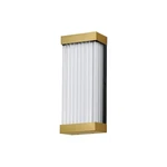 ET2 Lighting Acropolis 1LT 14" Led Outdoor Wall, Brass/crystal E30230-122NAB. Fixed Price $223.20.