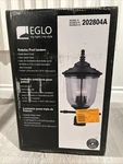 Eglo Pinedale Matte Black Outdoor Post Light Clear Seeded Glass. Fixed Price $112.49.