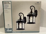 Bel Air Lighting Wentworth Rust Outdoor Wall Lantern W/ Glass CB4181T 2-PACK. Fixed Price $98.00.