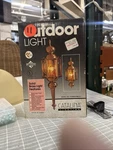 Vintage Catalina Solid Brass And Beveled Wall Glass Outdoor Lights. Fixed Price $110.00.