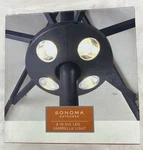 Sonoma Outdoors Led Umbrella Light 8" Patio Clip-on 4 Tested. Fixed Price $18.99.