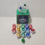Vtg Lantern Shaped Handblown Glass Ornament Round Jewelled/stenciled Lot 14. Fixed Price $19.90.