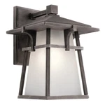 Kichler Beckett Outdoor Wall 1LT 8X10.75", Weathered Zinc, Etch Seed - 49721WZC. Fixed Price $244.99.