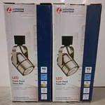 Lot Of Lithonia Track Light Head Ltihmsbk Led 27K90CRI Brushed Nickel Dimmable. Fixed Price $49.95.