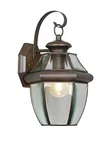 Livex Lighting 2151-07 Monterey Outdoor Bronze Finish Solid Brass Wal.... Fixed Price $200.98.