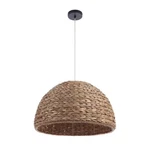 Craftmade 1LT Pendant, Woven Sea Grass Dome/natural P2005-NT. Fixed Price $190.00.