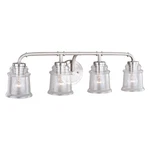 Toledo 4-LIGHT Bathroom Industrial Style 8.25 Inches Tall And 30.5. Fixed Price $269.99.