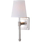 Vaxcel Ritz 1 Light Satin Nickel Bathroom Wall Fixture. Fixed Price $99.99.