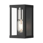Livex Gaffney Light Outdoor Small Wall Lantern, Black/nickel/clear 28031-04. Fixed Price $99.96.