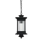 Elegant Lighting OD316H18 Collins 8"W Outdoor Mini Pendant - Black. Fixed Price $118.00.