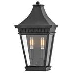 Hinkley Lighting Chapel Hill 2LT Outdoor 16" Wall Mount, Black/clear - 27096MB. Fixed Price $296.65.