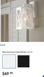 Allen + Roth St. Joseph 13 Inch Hardwired Outdoor Wall Light. New. Fixed Price $32.95.