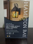 Hampton Bay Led Flame Effect Wall Lantern. Fixed Price $59.95.